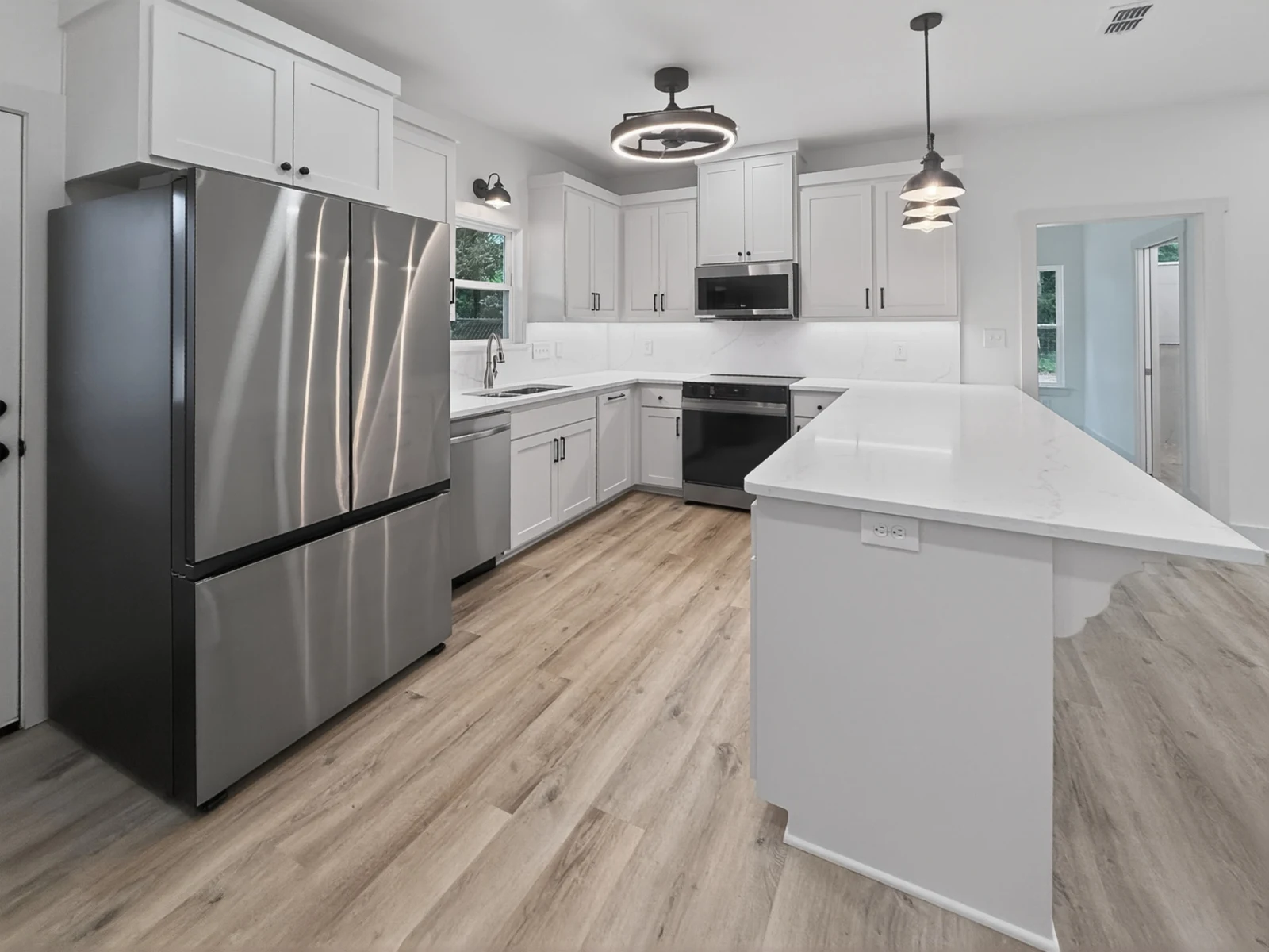 Finished custom kitchen